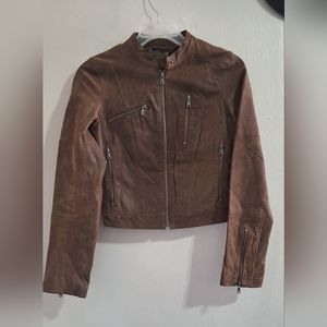 Levis XS Brown Leather Women's Jacket